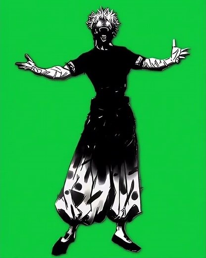 Gojo green screen animation #jjk #jujutsukaisen #gojo #animation