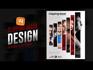 Simple and Creative Clipping Mask Poster in Illustrator | Clipping Mask Design | Illustrator 2025