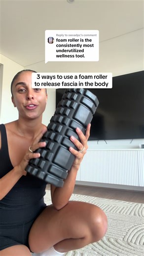 Replying to @swvadpc The foam roller is one of the most underrated tools for nervous system regulation. It’s not about pushing through pain, it’s about slow pressure and breath. Fascia holds stress, tension, and unprocessed emotion. When you move slowly and pause where your body needs it, you send a signal of safety. That’s how the body softens. That’s how regulation begins. Save this for the days your body feels tight, heavy, or overwhelmed. #nervoussystem #somatic #foamroller #stressrelief #fy