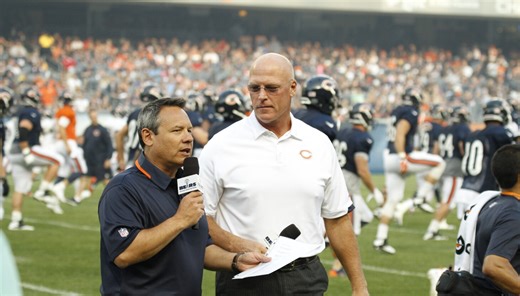 Bears radio voice Jeff Joniak making his own highlight reel during dramatic season