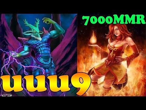Dota 2 - uuu9 7000 MMR Plays Lina And Leshrac - Ranked Match Gameplay!