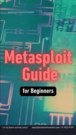 Metasploit Guide for Beginners #metasploit #cybersecurity #shorts