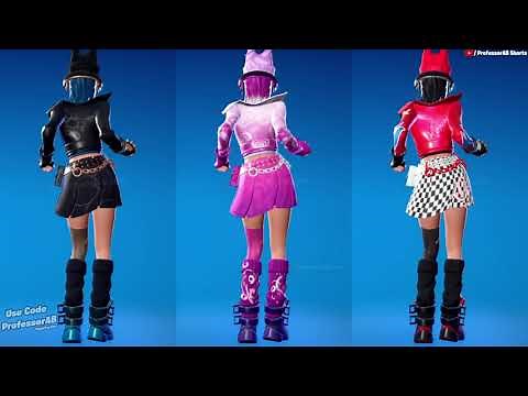 *New* Fortnite Hope Skin Party Hips 1 Hour Version Thicc 🍑😘 Battle Pass Outfit 😍 All Style 😜 4K