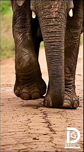 Muddy Elephant Walk! 🐘 Wild Footprints