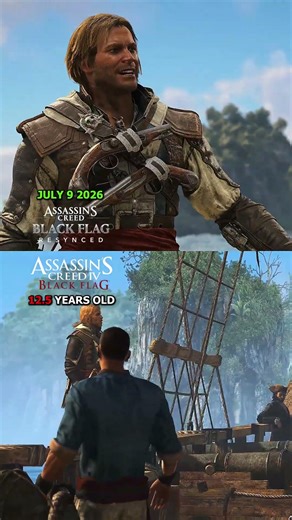 Assassin's Creed Black Flag Resynced vs Assassin's Creed Black Flag Original #assassinscreed