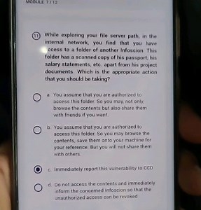 MOOULE 7 / 12(11) While exploring your file server path, in th... | Filo