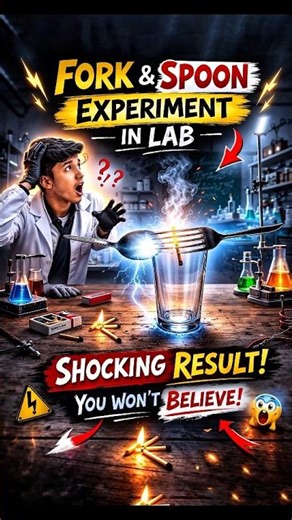 Fork & Spoon Balance Experiment!😱 #trending #shorts