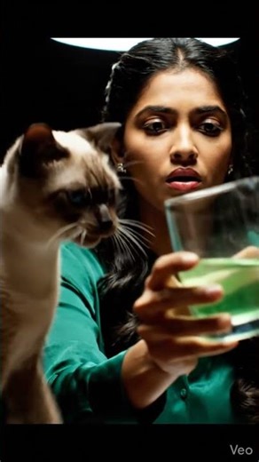 Smart Cat Senses Danger: Spills Poisoned Water Just in Time | I Am AI Master #cat #this market