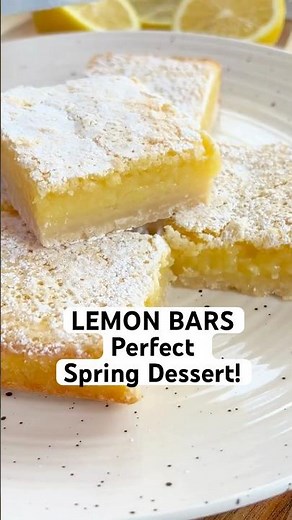 Lemon Bars (45 Minutes, Perfect Spring Dessert!) #dessertrecipe #lemonbars