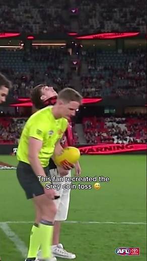 Rumour has it that the coin hasn't dropped to this day... #afl #cointoss