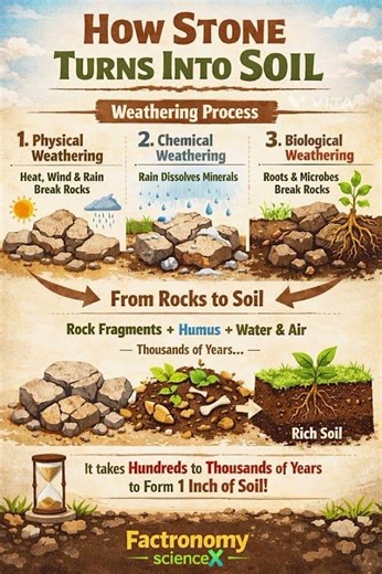 How Rocks Turn Into Soil? | The Science of Weathering Explained 🌍
