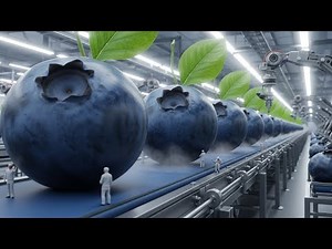 Inside the Modern Blueberry Processing Plant: From Field to Table (Full Process)