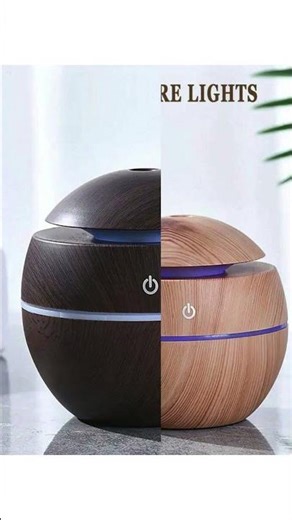 1pc Wooden Cool Mist Humidifier & Aroma Diffuser With Color Mood Light#shortsviral #subscribe #viral