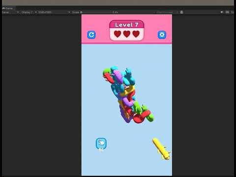 Worm Stack: Tap Away Puzzle Unity Game Source Code #unity #unity3d #unitydev #unitydeveloper