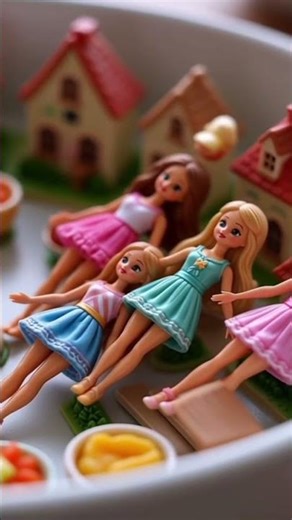 beautiful 😍 barbie playing with her toys 🧸 #shorts #cute #viral