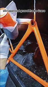 Gravel Frame Painting Step 1: Primer + Color Coat.#icancycling #graro