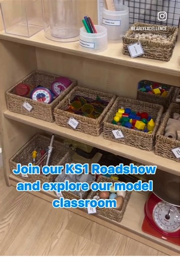 Are you rethinking your approach to KS1? 🤔💭 Join our KS1 Roadshow to explore our model classroom and discover how resources can be effectively managed to support high-quality learning. Find your local roadshow and book your place 👉 link in our bio 🔗 #eyfs #ks1 #primaryschool #continuousprovision #teacher #teachertok #teacherideas #school #schooltok #nursery #eyfsideas #earlyyears #earlyyearsideas #earlyyearspractitioner #ks1teacher