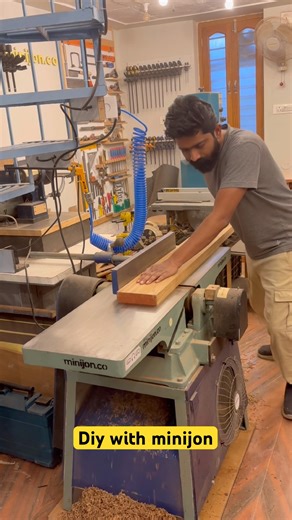 Wood planing #woodworking #machine