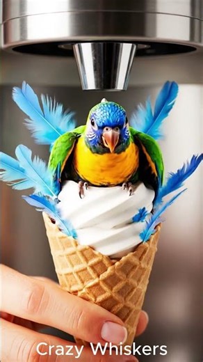 When the Ice Cream Machine Makes a Parrot Instead 🍦🦜 | Funny Surreal Video