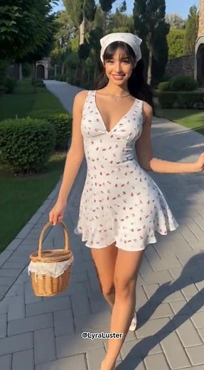 Picnic Outfit Ideas🍃✨ Cute Summer Look🍒✨ #ootd #outfitideas #romanticvibes