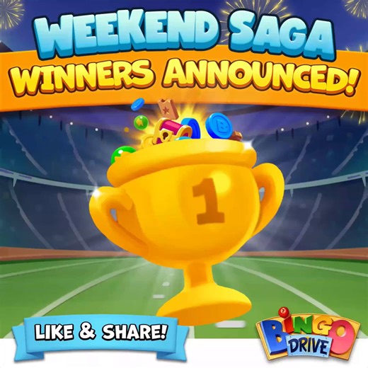 🏆 Weekend Saga Winners 🏆 We’ve randomly selected 30 names from the pool of Daubers who've completed at least one Weekend Saga Episode this weekend! Congratulations to Alya K, Melly M, Guest1766642647876, Ellen S, Karleen A, Raija N, Sharon B, Carol P, Inma H, Cheryl F, Kim B, Lee D, Bruce C, Maryanne M, Greta W, Gilles P, Robin G, Ann K, Pat M, Anu R, Simone G, Vladimir V, Beth H, Cindy K, Heidi M, Per S, Susan H, Patricia M, Brian T and Linzi W. You've each received 200 Bingo Credits! Log in 