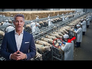 Inside A Giant Sheep Farm: How Millions of Pounds of Wool Are Processed! (Full process)