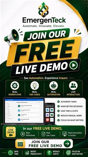 Free Live Demo: Power Automate and Agentic Automation in Action