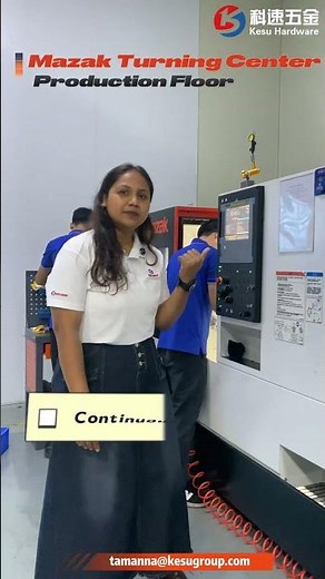 Watch our Mazak CNC turning center in operation on a live production floor #precision #cnc