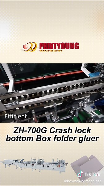 Advanced Folder Gluer with Crash Lock Bottom Technology