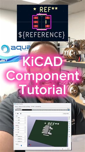 Jason T Kocher on Instagram: "How to make a component in KiCAD. This tutorial walks through my optimal workflow for creating components in minimal time. #electronics #kicad #tutorial #howto #engineering"