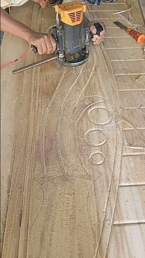 Hand CNC router design #furniture