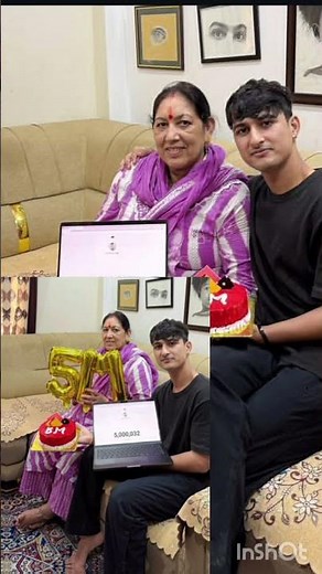 Sahil lovely celebration 5 million subscribers 🥰💕✅ #souravjoshivlogs #shorts