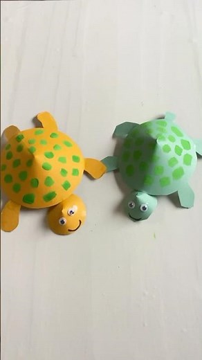 Wow ! 😮 Movable Tortoise 🐢 With Paper ||Easy Paper Craft For kids#papercraft #ideas #shorts