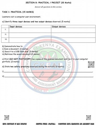 Grade 10 Computer Studies Mid Term 1 2026 Project Exam
