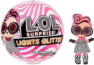 L.O.L. Surprise! Lights Glitter Doll with 8 Surprises Including Black Light Surprises
