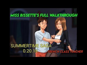 Miss Bissette's Full Walkthrough | Summertime Saga 0.20.16 | New Artwork of French Class Teacher