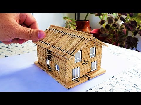 Matchstick Crafts Tiny House | DIY tutorial