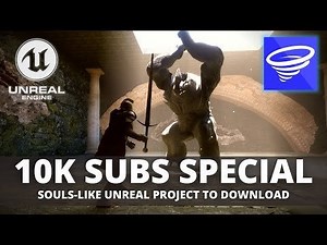 I made a UE5 souls-like project that you can download to mess around, edit, and play because of my 10K subs special! Check it out: