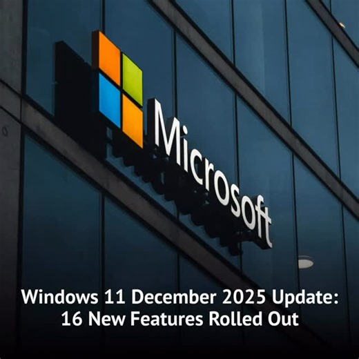 Auslogics on Instagram: "Microsoft has released a major December update for Windows 11, introducing 16 new features and improvements across the interface, system tools, and productivity workflows. Key enhancements include: - A refreshed Start menu and Search experience with more consistent visual design. - A redesigned File Explorer featuring improved dark-mode support, updated copy/move/delete dialogs, and refined theming for a cleaner interface. - A new “Device info” card and an updated “About