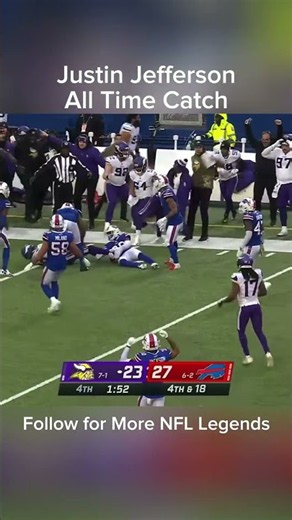 Justin Jefferson’s One-Handed Catch on 4th & 18