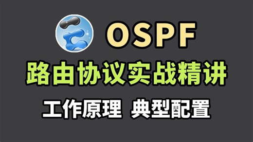 OSPF路由协议从原理到配置一次讲清，保姆级小白教程！网络工程师必须掌握