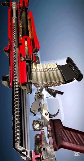 M4A1 rifle 😱 3D fire 🔥 working system 😱 #viral #shortsfeed #shorts