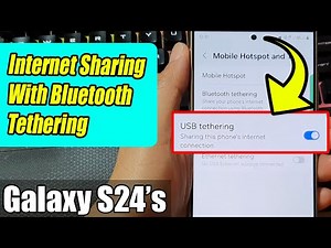 Galaxy S24/S24+/Ultra: How to Share The Internet Connection Using Bluetooth Tethering