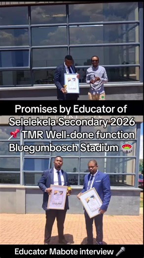 Educator Mabote's Awards and Plans for 2026 Matric Year
