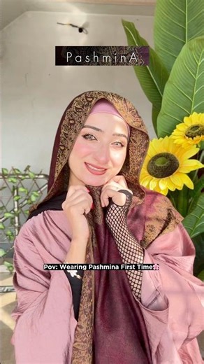 Hijabis winter crush | pashmina scarf🌸 #hijab #shorts #shortsfeed #shortvideo #youtubeshorts #hijab