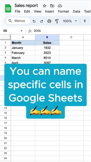 Cómo nombrar celdas en Google Sheets para fórmulas claras
