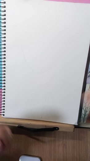 Detailed Portrait Drawing Process on Sketchbook