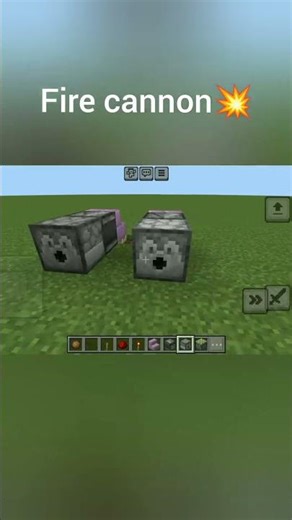 Fire cannon making in Minecraft 😎