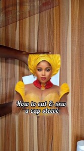 How to cut and sew a cap sleeve #sewingtutorial #howto #sleevesdesign #tailoring | Mabel Okolo