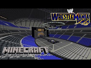 MINECRAFT WWE WRESTLEMANIA 18 STAGE (INTRO PYRO) HD